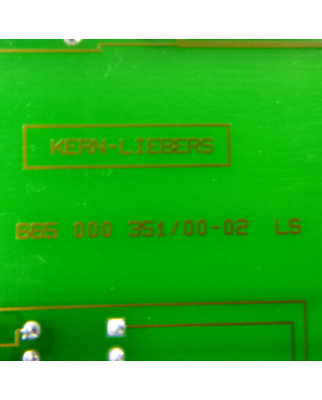 Kern-Liebers Serial Card 665 000 351/00-02 LS GEB