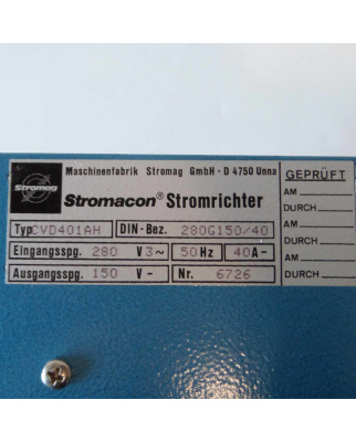 Stromag Stromacon Stromrichter CVD401AH OVP