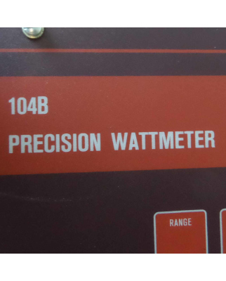 Infratek Precision Wattmeter 104B GEB