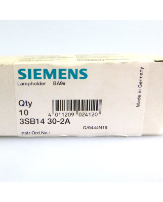 Siemens Lampenfassung 3SB1430-2A (10Stk.) SIE