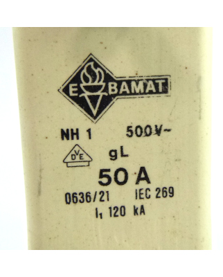 Ebamat Sicherungseinsatz 0636/21 NH1 50A 500V GEB