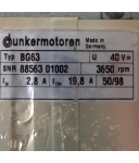 Dunkermotoren DC-Motor BG63 3650rpm GEB