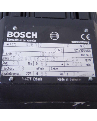 Bosch Servomotor SE-B2.020.060-14.037 1070076717 REM