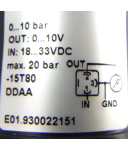 Huba Control Drucktransmitter E01.930022151 0-10 Bar NOV