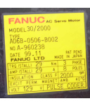 Fanuc AC-Servomotor 30/2000 A06B-0506-B002 NOV