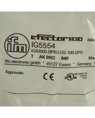 ifm electronic Näherungsschalter IG5554 IGA3005-BPKG/US-100-DPS OVP