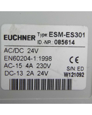 Euchner Sicherheitsrelais ESM-ES301 085614 GEB