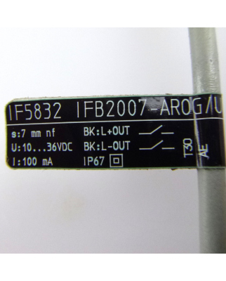 ifm efector induktiver Sensor IF5832 IFB2007-AROG/UP GEB