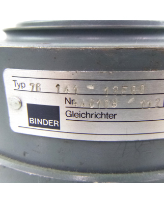 binder Gleichrichter 76 141-13E00 446109 112 102V 0,36A GEB