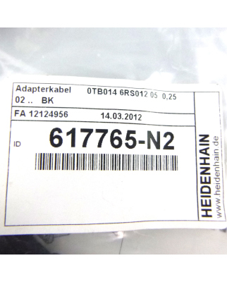 Heidenhain Adapterkabel 617765-N2 OVP