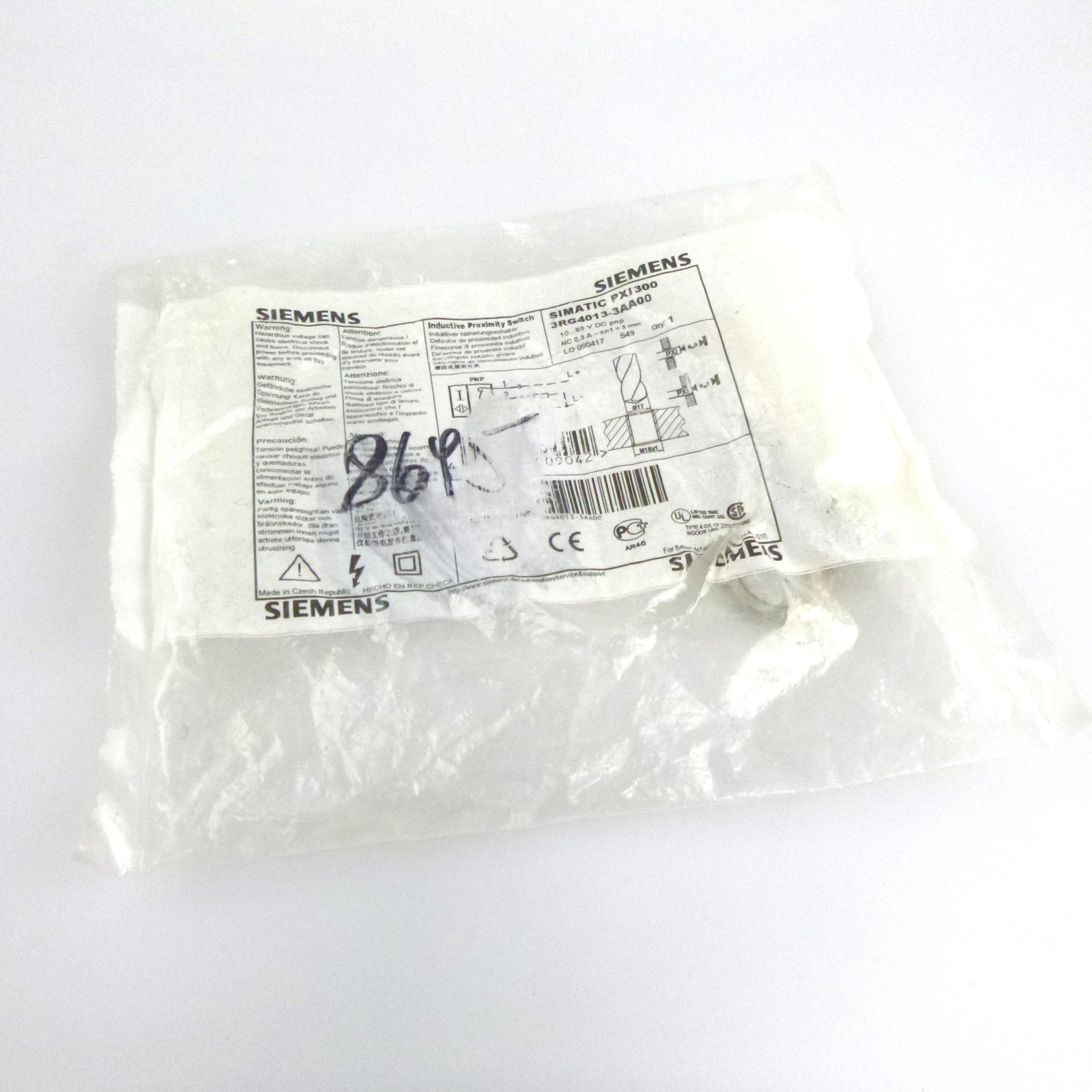 Sensore Di Prossimità Siemens 3RG4023-3AB00 SIMATIC PXI330 PNP, Nuovo In Scatola