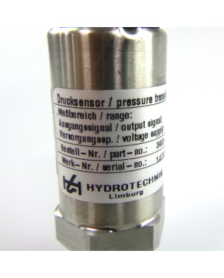 Hydrotechnik Drucksensor HySense PR 180 C4 3403-15-C4.37 NOV