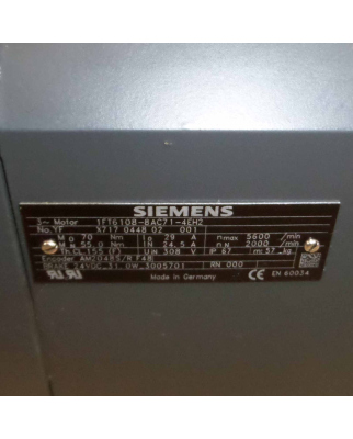 Siemens Synchron-Servomotor 1FT6108-8AC71-4EH2 GEB