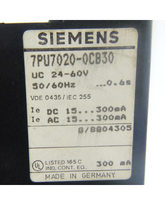 Siemens Zeitrelais 7PU7020-0CB30 GEB