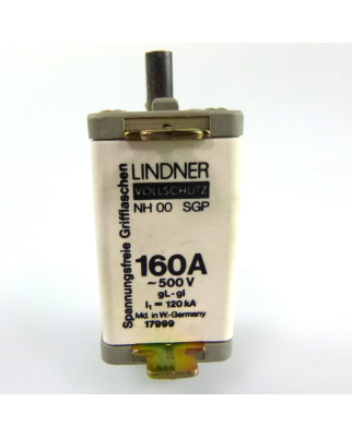 Lindner Vollschutz NH00 SGP 160A 500V 17999.16078 OVP