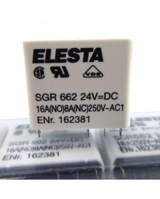 ELESTA Relais SGR662 16A250V 162381 (9 Stk) NOV