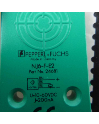 Pepper+Fuchs Induktiver Sensor NJ6-F-E2 24681 OVP