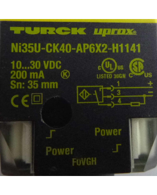 Turck Induktiver Sensor Ni35U-CK40-AP6X2-H1141 1625800 OVP