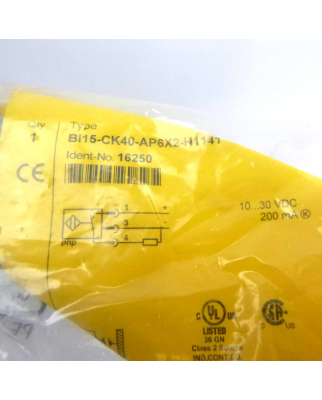 Turck induktiver Sensor Bi15-CK40-AP6X2-H1141 16250 OVP