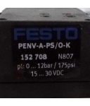 Festo Druck-Meßumformer PENV-A-PS/O-K-LCD 152708 OVP