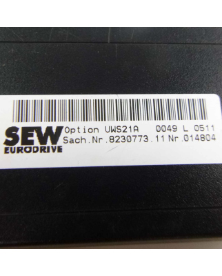 SEW Eurodrive Schnittstellenumwandler UWS21A 8230773.11 GEB