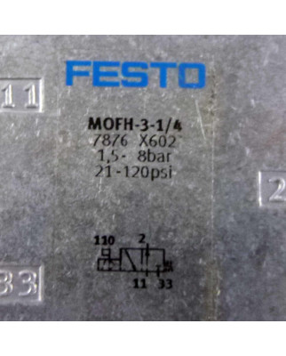 Festo Magnetventil MOFH-3-1/4 7876 NOV