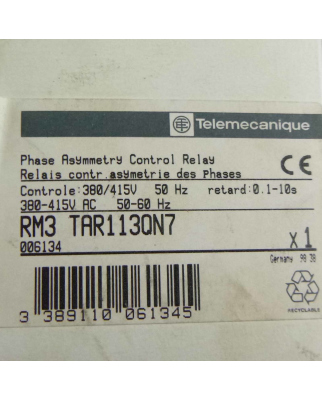 Telemecanique Relais RM3TAR113QN7 006134 0,1-10s OVP