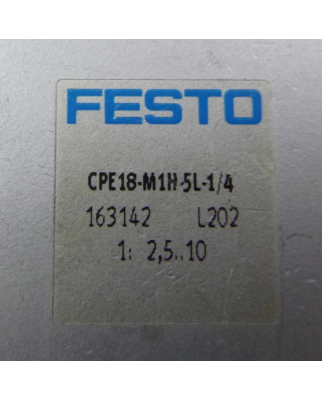 Festo Magnetventil CPE18-M1H-5L-1/4 163142 GEB
