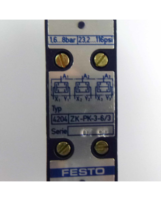 Festo UND-Block ZK-PK-3-6/3 4204 GEB