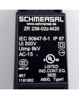 SCHMERSAL Klappen-Sicherheitsschalter 236-02z-M20 NOV