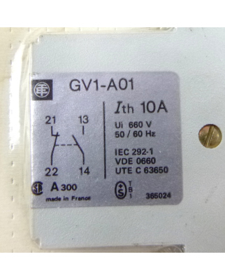 Telemecanique Hilfskontaktblock GV1-A01 10A 660V SIE