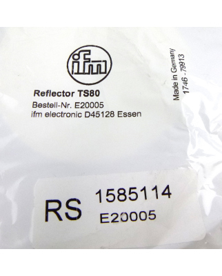 ifm Reflektor TS80 E20005 OVP