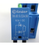 Finder Relaissockel 95.85.1 + LED-Modul 99.80.9.024.99 (5Stk) GEB