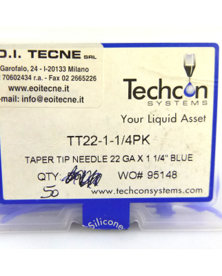 Techcon Dosiernadeln TT22-1-1/4PK (50Stk) OVP