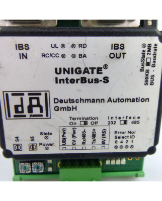 Deutschmann Automation UNIGATE InterBus-S RS232/485-IB V3603 8 Byte GEB