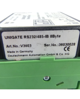 Deutschmann Automation UNIGATE InterBus-S RS232/485-IB V3603 8 Byte GEB