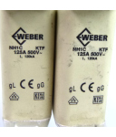 Weber Sicherungseinsätze NH1C KTF 125A 500V gL gG (2Stk) GEB