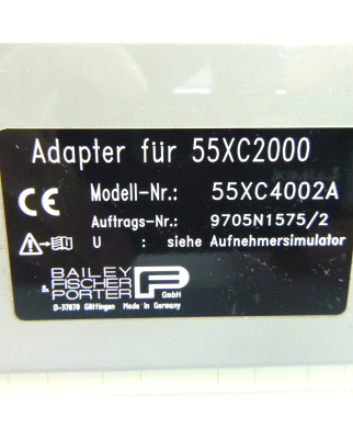 Bailey Fischer Porter Aufnehmersimulator 55XC4000 GEB