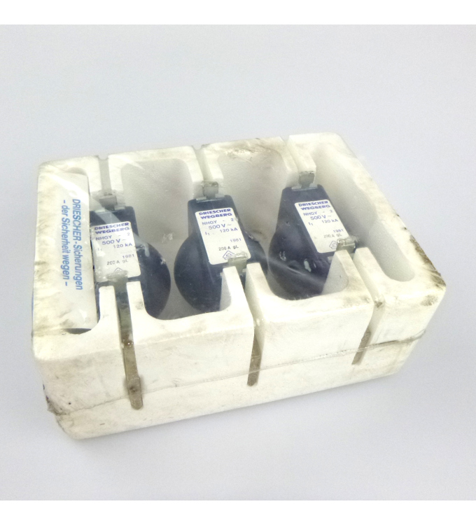 Driescher Sicherungseinsätze NHGY 200A 500V gL (3Stk.) OVP