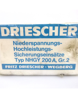 Driescher Sicherungseinsätze NHGY 200A 500V gL (3Stk.) OVP