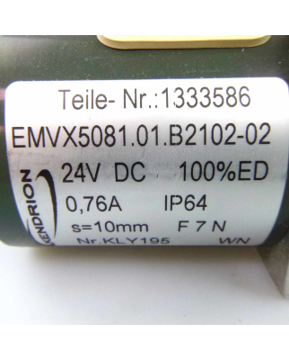 Kendrion Elektromagnetischer Aktor EMVX5081.1.01.B2102-2 1333586 24VDC NOV