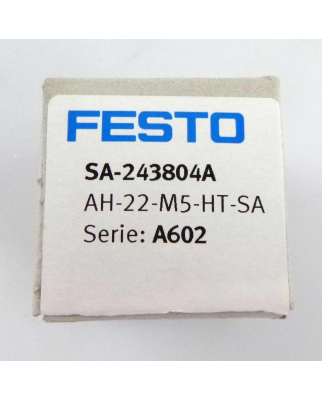 Festo Acoustic Indicator SA-243804A  AH-22-M5-HT-SA OVP