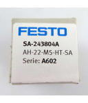 Festo Acoustic Indicator SA-243804A  AH-22-M5-HT-SA OVP