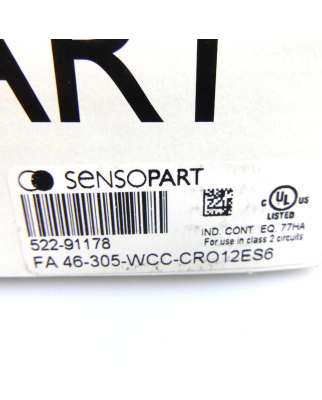 SENSOPART Vision Sensor FA 46-305-WCC-CRO12ES6 OVP