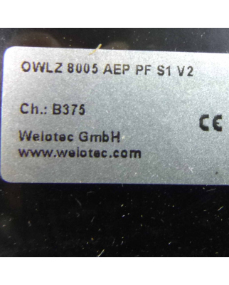 Welotec Zeilensensor OWLZ 8005 AEP PF S1 V2 OVP