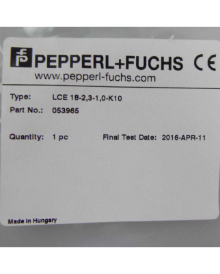 Pepperl+Fuchs Lichtleiter LCE 18-2,3-1,0-K10 053965 OVP