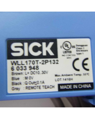 Sick Lichtleiter-Sensor WLL170T-2P132 6033948 NOV