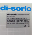 di-soric Rahmenlichtschranke OGWSD 100 P3K-TSSL OVP