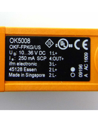 ifm electronic Fiberoptikverstärker OK5008 OKF-FPKG/US NOV