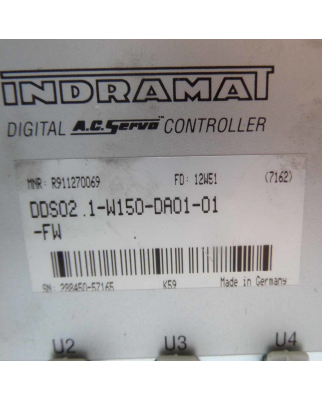 INDRAMAT Servo-Controller DDS02.1-W150-DA01-01-FW R911270069 REM